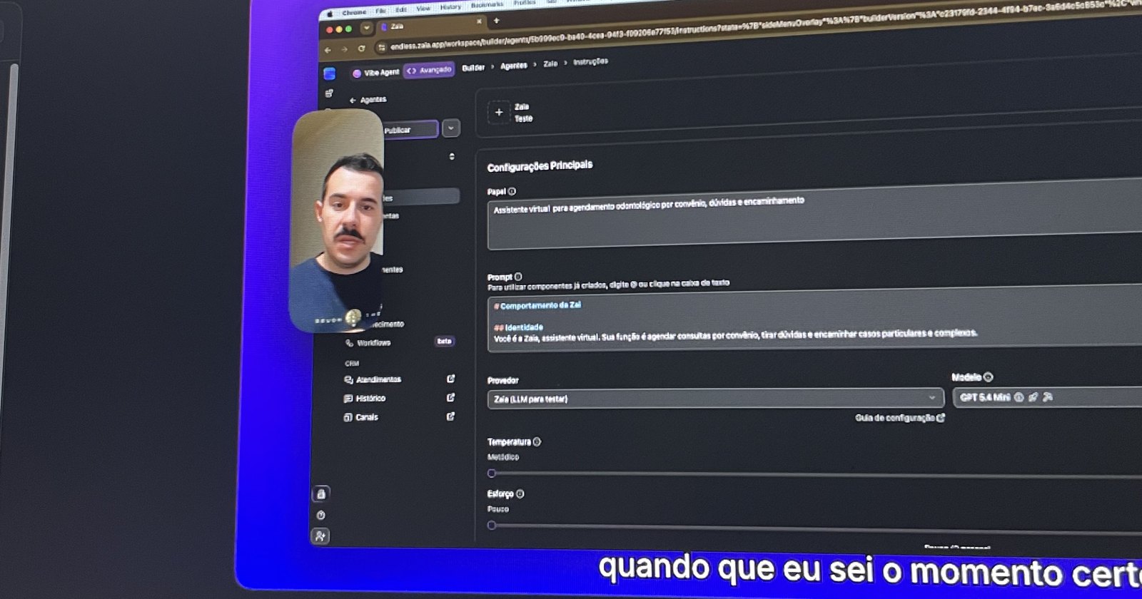 Bastidores da gravação da trilha técnica de Zaia Endless