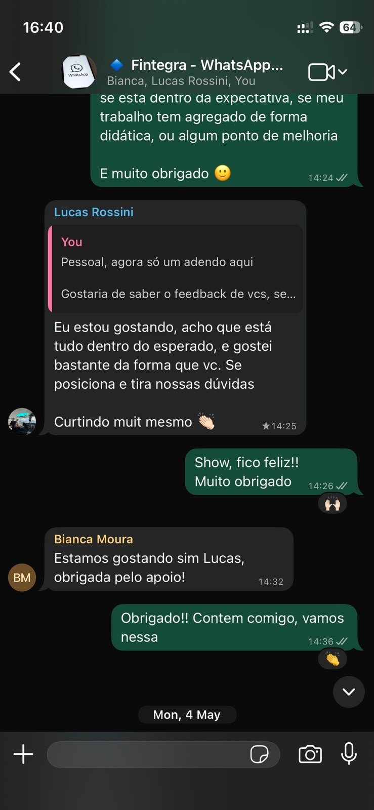 Feedback Fintegra